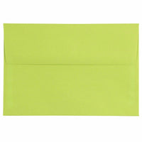 JAM Paper - Enveloppes d'invitation colorées A8 - 5,5 x 8,125 - vert lime ultra - Paquet de 50-Ces enveloppes sont parfaites pour envoyer des invitations, des cartes de voeux, des RSVP, des cartes de remerciement, des cadeaux d'anniversaire, des remises de diplômes, des vacances et plus encore