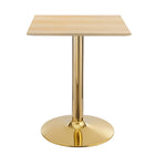 Modway - Verne 24 po Carré Table à manger, Or Naturel-Table à manger moderne