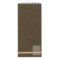 Gry Mattr - Cahier de notes mince - 4 x 9 po-Format mince de 4 x 9 po idéal pour les notes et les listes rapides