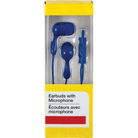 Staples - Écouteurs intra-auriculaires avec microphone, bleu-Son de qualité supérieure