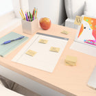 Staples − Feuillets autocollants Stickies recyclés − 1 3/8 po x 1 7/8 po − jaune − paquet de 12-Les blocs plats sont idéaux pour une utilisation en déplacement
