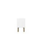 Manhattan Comfort - Meuble TV Marcus 53,14 po style Mid-Century Modern - Blanc-Portes à fermeture douce avec design arrondi en forme de A