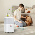 HOMCOM - déshumidificateur portable silencieux 1260 pieds carrés avec 3 modes - blanc-2 vitesses et 3 modes pour adapter vos préférences