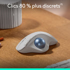 Logitech - Souris trackball sans fil Ergo M575S - Blanc cassé-Plastique recyclé: Les pièces en plastique de la souris trackball Bluetooth ERGO M575S sont en PLASTIQUE RECYCLÉ POST-CONSOMMATION certifié (Graphite: 52 (Blanc cassé) 21 %) 