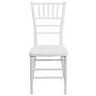 Flash Furniture - Chaise Chiavari empilable de la série HERCULES PREMIUM en résine blanche-Ensemble de 2 chaises Chiavari