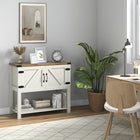 HOMCOM - Armoire de rangement de cuisine 35,4 po L - blanc-Structure en panneau de particules solide et panneau MDF pour plus de stabilité 