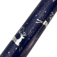 Mara-Mi by Gartner Studios - Papier d'emballage cadeau de Noël de qualité supérieure - Marine avec feuille d’argent-Papier d’emballage des Fêtes de qualité supérieure 