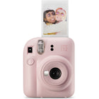 FujiFilm - Appareil instantané Instax Mini 12 - Fleur rose-Formes bombées donnant un aspect «gonflé» au boîtier