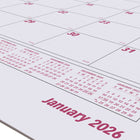 Brownline - 2026 Recharge pour calendrier sous-main mensuel - 23-1/2 po x 18-3/8 po - Anglais-Calendrier annuel au bas de chaque page 