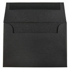 JAM Paper - Enveloppes d'invitation A1 4 barres - 3,625 x 5,125 - lin noir - Paquet de 50-La forme carrée unique fera ressortir votre courrier !