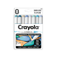 Crayola - 8 marqueurs double pointe à base d'alcool Crayola Colour Collections - À la plage - paquet de 8-Marqueurs double pointe à BASE d'alcool crayola colour collections : ensemble de luxe de 8 marqueurs double pointe à BASE d'alcool (pointe fine et pointe oblique) pour adultes