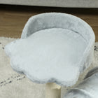 PawHut - Arbre à chat petit, tour avec tunnel, poteau à griffer, lit - gris-Couleur : Gris 