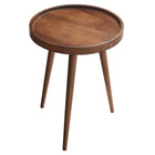 Modway - Chiro Bois rond Table d’appoint - Noyer-Assemblée requise
