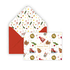 Pierre Belvedere -  Cartes de Noël - Noël Vintage - Français - Paquet de 20-Intérieurs vierges pour des messages personnalisés