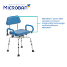Journey - Chaise de douche pivotante SoftSecure avec Microban-La protection antimicrobienne Microban intégrée aide à résister aux bactéries, à la moisissure et au mildiou pour une meilleure hygiène