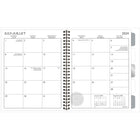 Staples - Agenda scolaire hebdomadaire/mensuel médaillons 2024-2025 - 6 7/8 po x 8 5/8 po - assorties - bilingue-1 semaine par mois sur deux pages