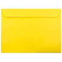 JAM Paper - Enveloppes lisses Brite Hue en papier recyclé de format livret, 9 x 12 po, jaune, 1000 par paquet-Jaune
