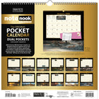 WSBL - 2026 Terry Redlin Note Nook  Calendrier mural Mensuel - 30,5 cm l x 30,5 cm H - Anglais-Deux pochettes pour chaque mois