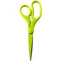 JAM Paper - Ciseaux de précision multi-usages robustes - 8 po - vert lime-Ciseaux à lame droite tout usage | Couleur : vert lime fluorescent.