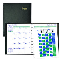 Blueline - 2025 Agenda mensuel MiracleBind CoilPro Couverture rigide 16 mois - 11 po x 9-1/16 po - Noir - Bilingue-L'avenir de la planification est ici. Blueline est fier de présenter l'application de rappels Blueline inkLink qui relie votre agenda à votre téléphone. Restez organisé comme jamais auparavant grâce à nos agendas Blueline et la technologie du Code QR. Priorisez des rappels, recevez des notifications, prennez des notes et dressez des listes de tâches. Disponible dès maintenant sur App Store et G