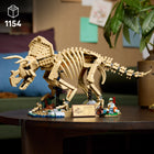 LEGO - Jurassic World Les fossiles de dinosaures : le tricératops-L’ensemble de décoration animalière comprend un squelette de tricératops, un environnement de terres humides et bien plus encore