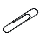 JAM Paper - Trombones géants colourés - grands trombones noirs de 5 cm - paquet de 75-Quantité : 75 par boîte | Emballé dans une boîte transparente réutilisable pour garder votre bureau ou votre tiroir de bureau organisé