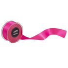 JAM Paper - Ruban de satin double face - 1 1/2" de large x 25 m - Rose vif-Quantité : Rouleau vendu à l'unité