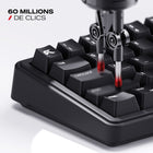 Cybeart - Akula 65 Lite Clavier Gaming Filaire Rgb Compact 65 - Noir-Interrogation ultra-rapide de 1 000 Hz avec une latence de 1 ms pour une saisie précise et sans décalage, que ce soit pour les jeux ou le travail