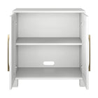 Hudson&Canal - Meuble d'appoint Chabot de 71 cm de largeur - Blanc-Nettoyer avec un chiffon doux et sec, sans produits chimiques agressifs ni produits de nettoyage abrasifs