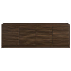 Hudson&Canal - Meuble TV Desmond pour téléviseurs jusqu'à 78" - Chêne foncé-Une conception de transition accueille des téléviseurs jusqu'à 78 pouces pour votre espace de divertissement