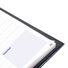 Blueline - 2026 Agenda quotidien MiracleBind CoilPro Rechargeable - 8 po x 5 po - Noir - Bilingue-Coins déchirables