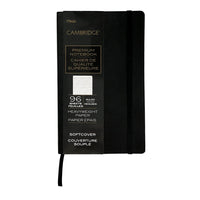 Cambridge - Cahier couverture souple Premium, petit - 8-1/4 po H x 5 po l-Couverture souple, résistante et flexible avec fermeture élastique