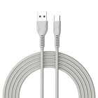 Câble Type C Basic Tech de 3 pi - Gris-Élégant et sans enchevêtrement