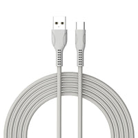 Câble Type C Basic Tech de 3 pi - Gris-Élégant et sans enchevêtrement