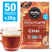 Healthy Crunch - Chai latte instantané - 28g - paquet de 50-Sans produits laitiers