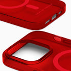 Ideal of Sweden - Étui Clear Mid pour MagSafe iPhone 15/14/13 - Rouge Radieux-Protection complète sur mesure