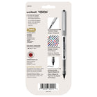 uni-ball – Stylos à bille roulante Vision – 0,7 mm – noir – paquet de 4  -Les stylos à micro-pointes à encre de qualité archive sont parfaits pour les notes, les listes, les signatures et l’archivage