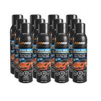 Emzone - Spray nettoyant et cirant sans eau à la carnauba - 496 g - Paquet de 12-Formule à base de cire de carnauba pour une brillance intense