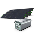 Yoshino - Générateur solaire portable à semi-conducteurs 4 000 W avec 3 panneaux solaires portables de 200 W-TECHNOLOGIE AVANCÉE À L'ÉTAT SOLIDE — La technologie à l'état solide (SST) est l'évolution des batteries au lithium, qui fournissent une puissance de sortie plus sûre, plus compacte et plus légère que leurs homologues lithium-ion ou LiFePO4 classiques. La nouvelle batterie à semi-conducteurs fournit une énergie plus sûre et plus compacte pour une utilisation hors réseau et récréative.