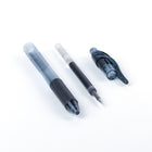 Pentel - EnerGel-X Rétractable Stylo à Encre Gel - 0,5mm Pointe aiguille - Encre Noir - 12 Paque-Utilise la recharge EnerGel LRN5