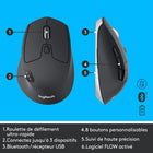 Logitech - Ensemble clavier et souris sans fil MK850, anglais-Les pieds d'inclinaison réglables offrent l'angle de saisie idéal. 