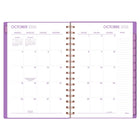 Mead – Agenda hebdomadaire/mensuel 2027 petit – 8 1/2 po x 6 po – Colour Pop violet – bilingue-Couverture en poly durable avec fermeture élastique