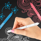 Paper Mate - Stylos InkJoy Bright de Paper Mate, stylos à gel, pointe moyenne (0,7 mm), rétractables, encre blanc vif, 3 unités-9