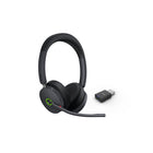 Yealink - Casque sans fil hybride WH68 - Microsoft Teams-Équipé d’une technologie sans fil innovante à double mode, le casque hybride Yealink WH68 intègre harmonieusement les signaux DECT et Bluetooth. 