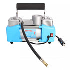 Fixtec – Compresseur d'air bicylindre 12 V CC 150 PSI-Le tuyau d'air de cinq mètres offre la flexibilité nécessaire pour gonfler facilement les quatre pneus.