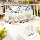 Outsunny - Serre tunnel portable mini 47 po L x 24 po l x 24 po H avec 2 fenêtres- Serre avec 2 entrées à fermeture éclair, offre une circulation d’air  
