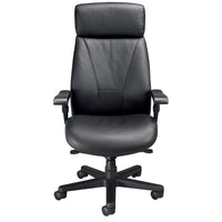 Nightingale - Fauteuil de direction à dossier haut President - Noir-La mousse d'assise et de dossier ENERSORB s'adapte à votre corps et répartit votre poids de manière ergonomique pour améliorer la circulation sanguine et soulager les points de pression