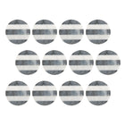 Maxwell & Williams - Collectif de Sous-verre Ronde Gris Anthracite/Blanc Marbre Sous-verre - Paquet de 12-Fabriqué en céramique résistant à la chaleur