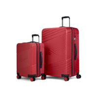 Reebok - GO Collection Ensemble de bagages rigides 2 pièces - Rouge-Fabriqué en ABS et polycarbonate