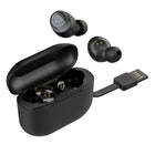 Jlab Écouteurs Sans Fil GO Air POP - Noir-Longue durée de vie de la batterie GO Air POP offre plus de 8 heures d’autonomie dans chaque écouteur et plus de 24 heures supplémentaires grâce à l’étui de recharge (plus de 32 heures au total). Remettez-les dans l’étui pour les recharger, et utilisez le câble USB intégré pour charger l’étui.